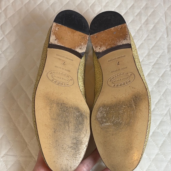 Stubbs & Wootton Private Stock Limited Edition Metallic Gold Loafer Size 7 - Picture 7 of 13